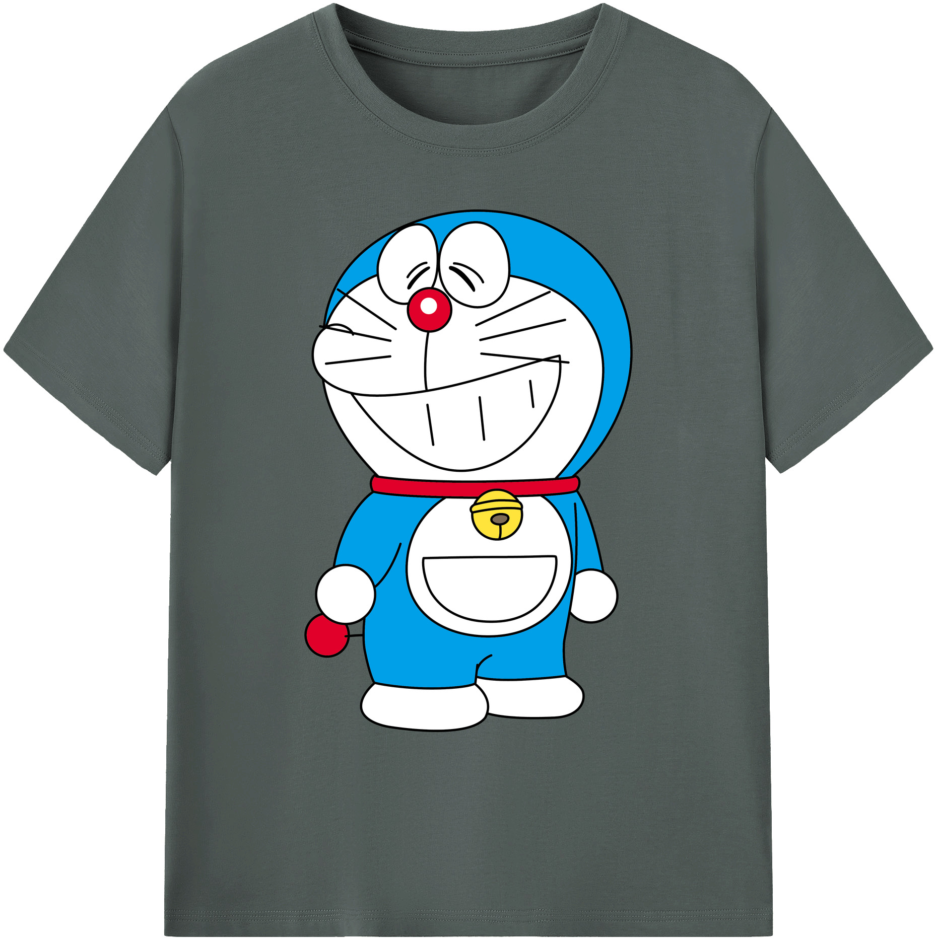 （画像用） ドラえもん Doraemon 綿100％ メンズ半袖Tシャツ｜肌触りやわらか＆通気性